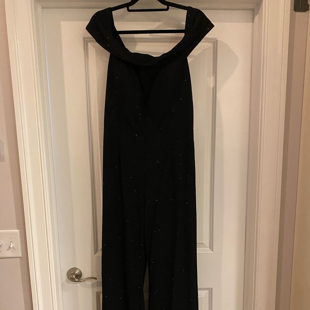 Alyce Paris off the shoulder jumpsuit